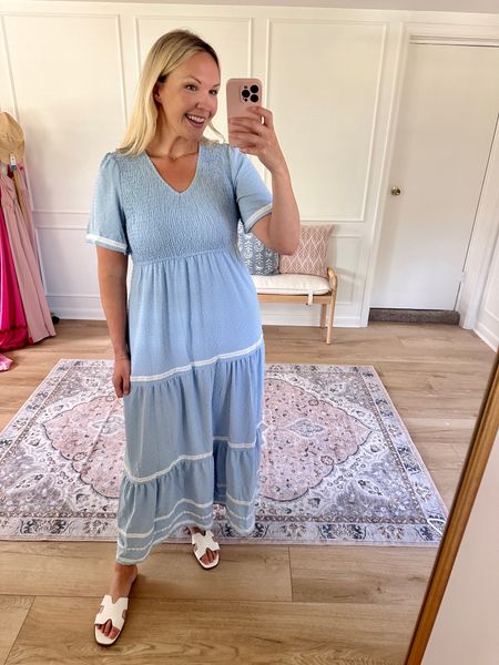 This dress is so sweet yall! Perfect for a bump and it’s office friendly too! I’m wearing a med. summer outfit, work outfit 

#LTKworkwear #LTKmidsize #LTKstyletip