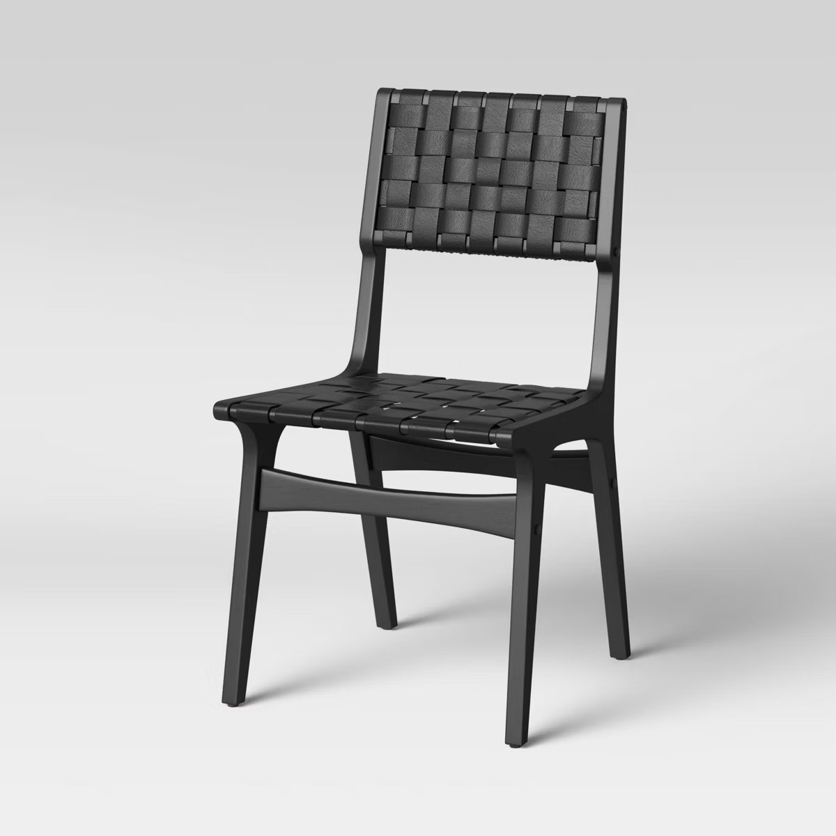 Ceylon Woven Dining Chair Black - Threshold™: Rubberwood Frame, Polyester Accents, 250lb Capaci... | Target