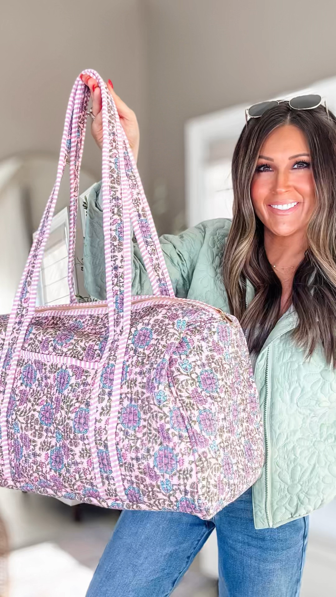 🌸 The Prettiest Quilted Weekender Bag! Travel in Style ✈️💼

Weekend trips just got a whole lot cuter! This Michelle Vintage Floral Quilted Weekender is stylish, lightweight, and spacious—the perfect travel companion for your next getaway! 🌿✨

💖 Vintage floral print – classic and feminine for a chic travel look
💖 Soft quilted design – lightweight yet durable for everyday adventures
💖 Spacious interior – fits all your essentials for a quick trip
💖 Comfy handles – easy to carry whether you’re traveling by plane, car, or train!

This quilted duffle bag is perfect for weekend getaways, overnight stays, or even as a stylish carry-on! It’s a must-have for spring break and summer vacations!

✨ Where would you take this bag? Tag your travel bestie! ✨

#TravelInStyle #QuiltedWeekender #WeekendGetaway #TikTokMadeMeBuyIt #ChicAndTrendy

	1.	Floral Quilted Weekender Bag
	2.	Stylish Travel Duffle
	3.	Lightweight Weekend Bag

#TikTokShopFinds #TravelEssentials #WeekendBag #SpringBreakPacking #ChicAccessories
#LuggageGoals #PackInStyle #WeekendTrips #VintageFloral #EffortlessTravel


#LTKItBag #LTKTravel #LTKStyleTip