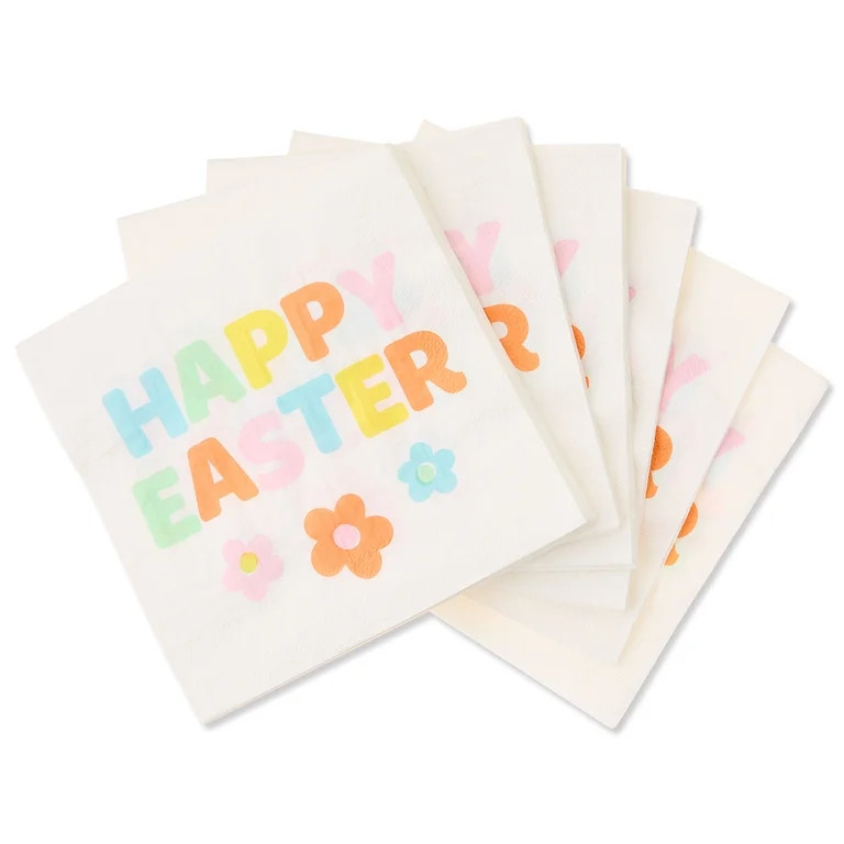 Multicolor Paper Napkins, 6.5" x 6.5", 16 Count, Easter by Way To Celebrate | Walmart (US)