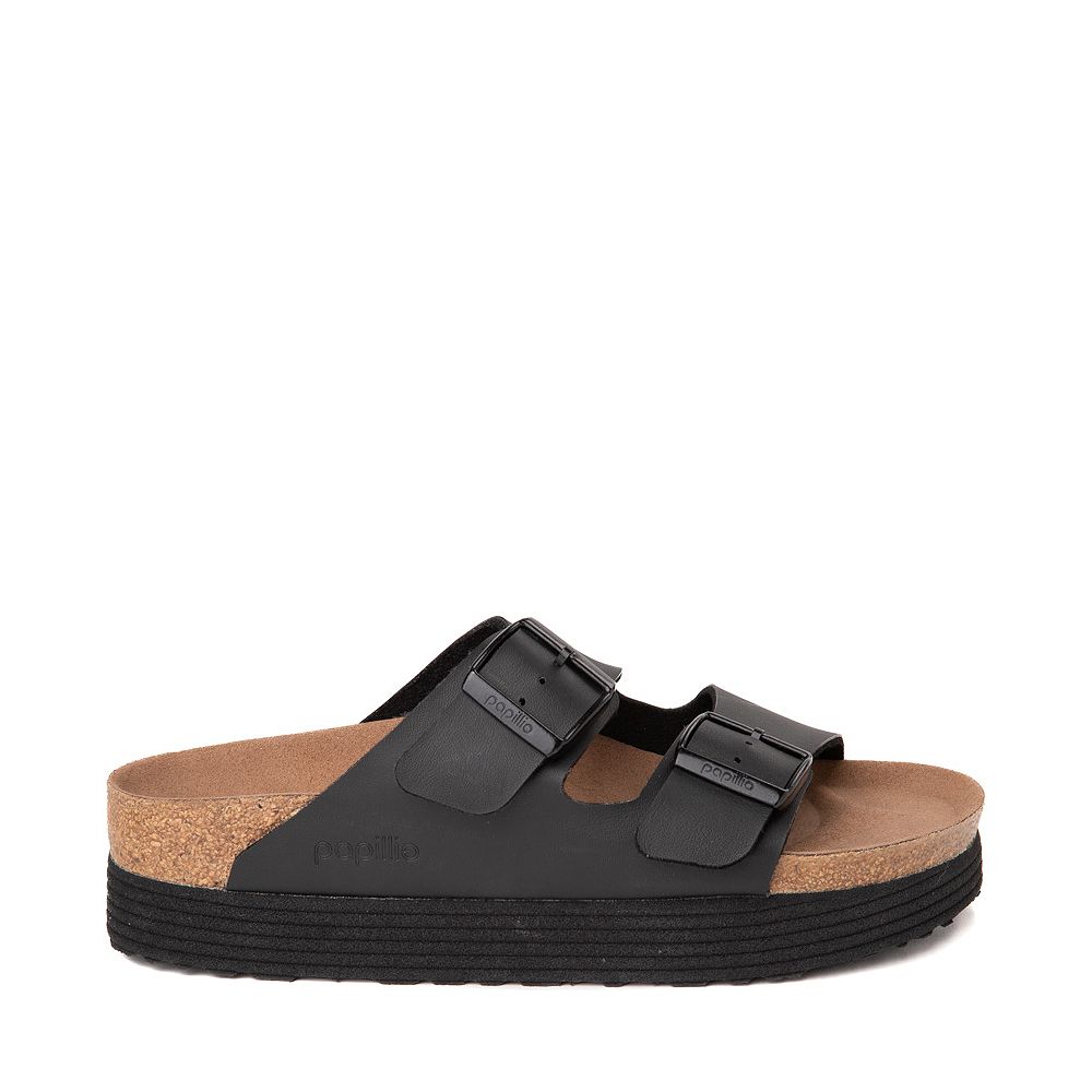 Womens Birkenstock Arizona Platform Sandal - Black | Journeys