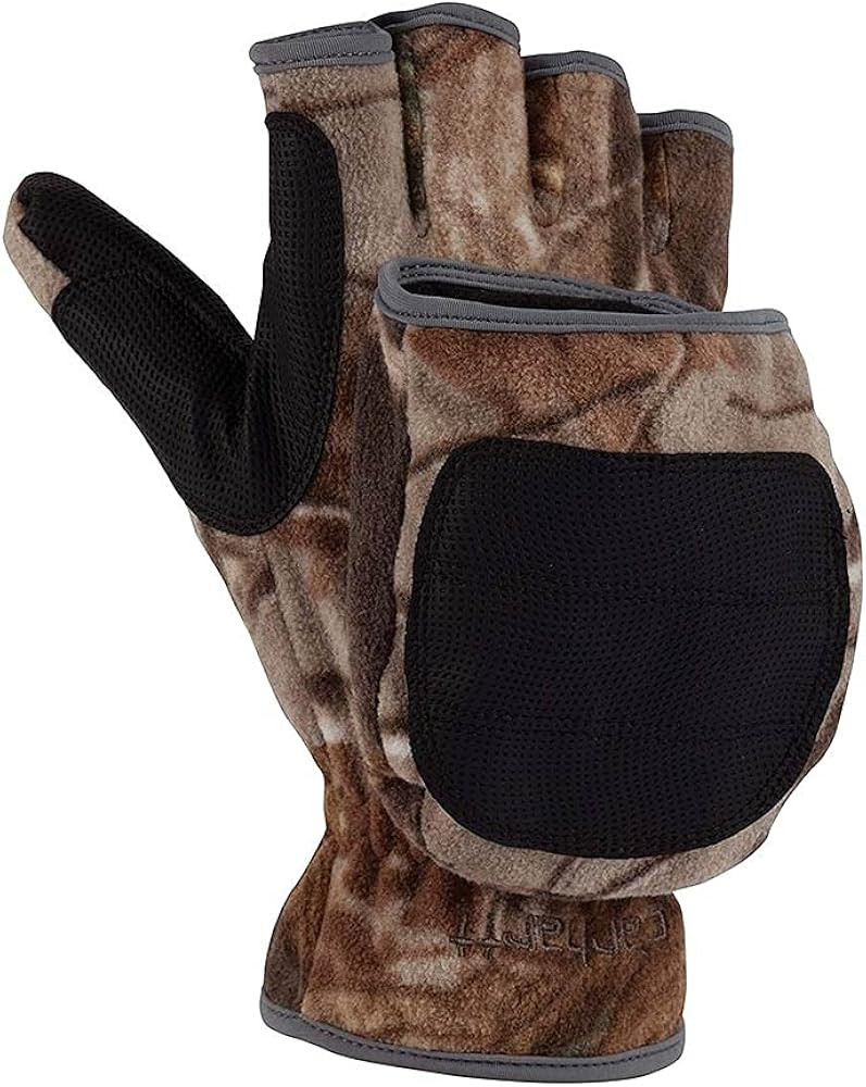 Carhartt Men's Hunt Fleece Camo Flip Mitten | Amazon (US)