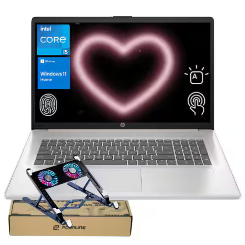 HP - 17.3'' HD+ Touchscreen Laptop - Intel Core i5-1334U - 16GB RAM - 512GB SSD - FP Reader & Backlit KB - PCO Laptop Cooler - Rose | Best Buy U.S.