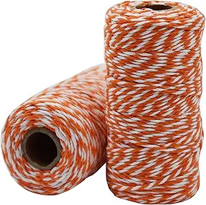 2 Pcs Cotton Twine String, 328 Feet 2mm Cotton Bakers Twine String for Halloween Thanksgiving Chr... | Amazon (US)
