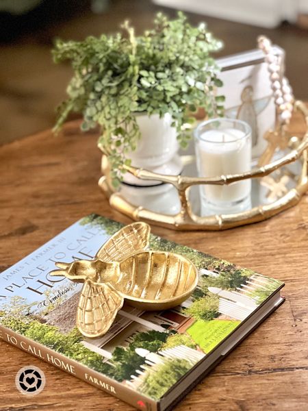 Coffee table ideas:  Books and greenery are a must when I’m arranging a coffee table.  I also like to have something sitting on one of the books.  Like this bee I have shown here. 

#LTKcoffeetable
#LTKbooks
#LTKdecorating

#LTKFind #LTKhome #LTKstyletip