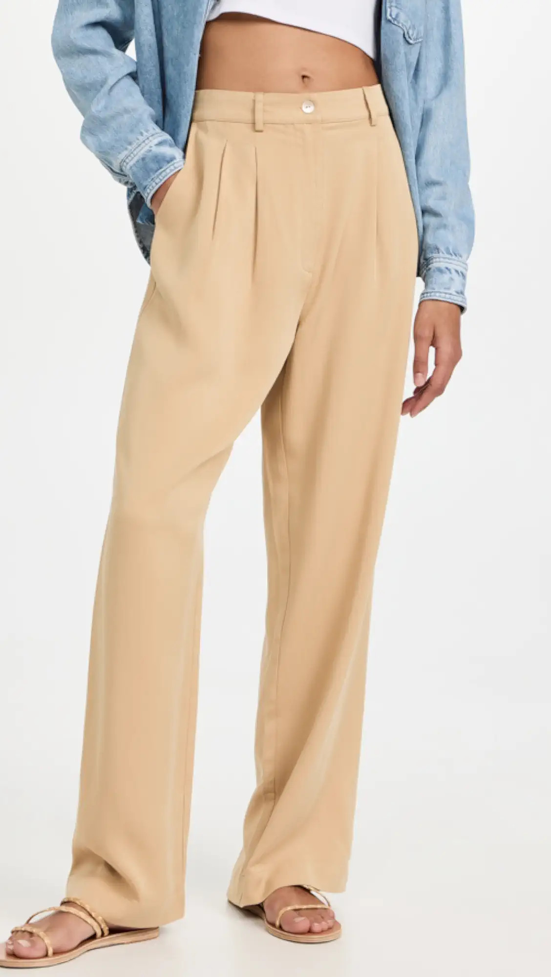 Twill Pleated Pants | Shopbop