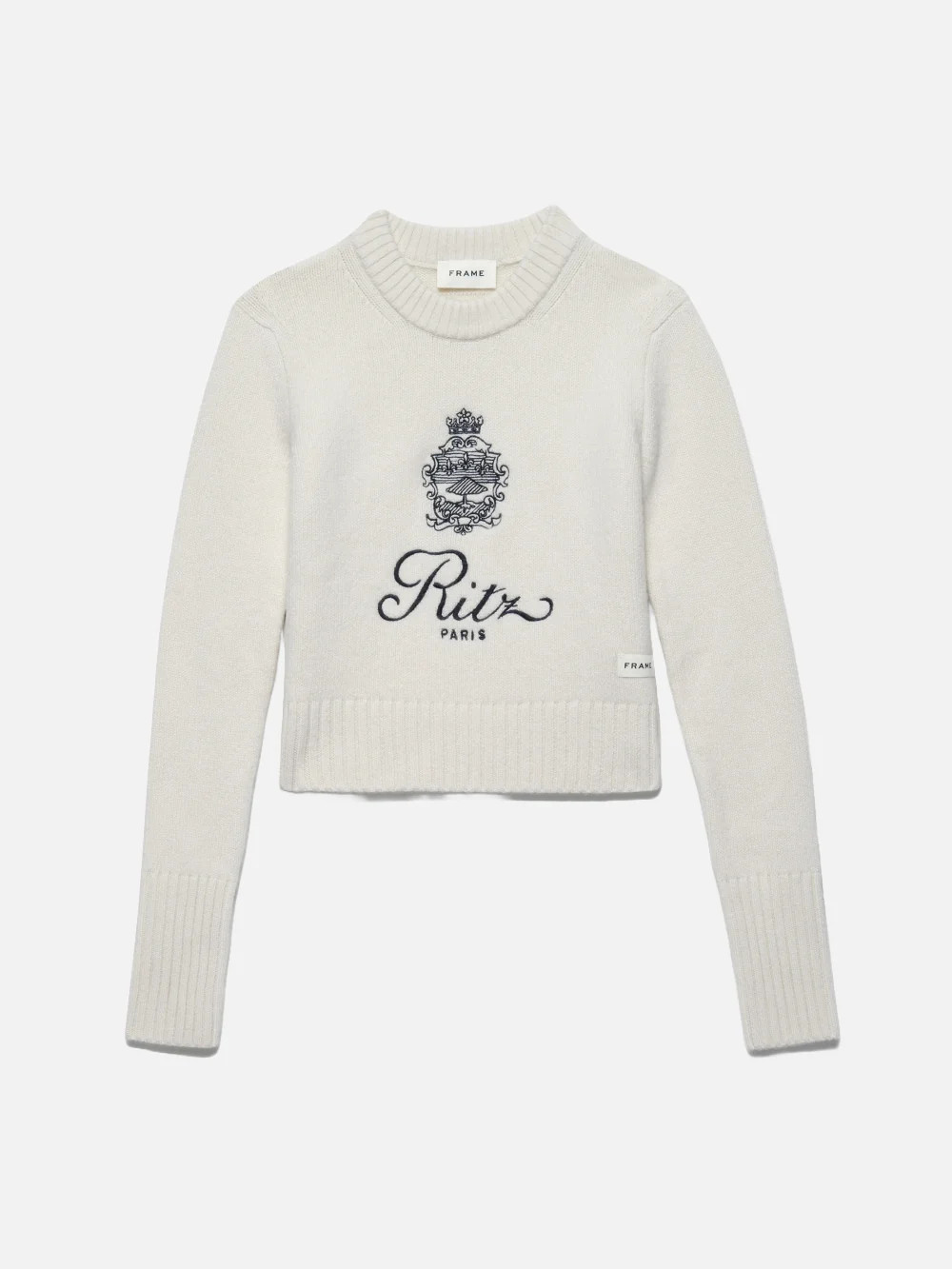 Ritz Women's Cashmere Sweater -- Off White | Frame Denim