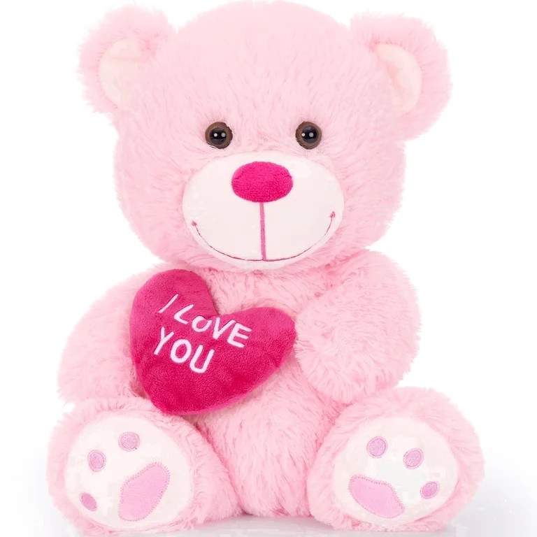 MaoGoLan 11'' Teddy Bear Stuffed Animal Cute Bear with Heart Plush Toy | Walmart (US)