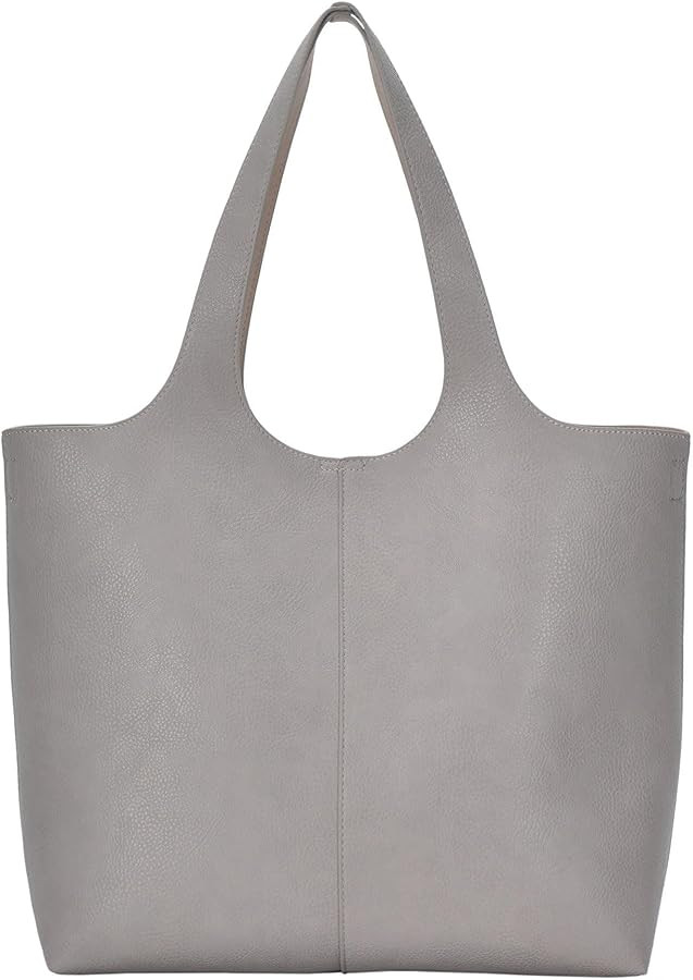 Madison West Women's Elle Tote, Tote Bags for Women, Handbag Tote Purse, Vegan Leather, Double Ha... | Amazon (US)