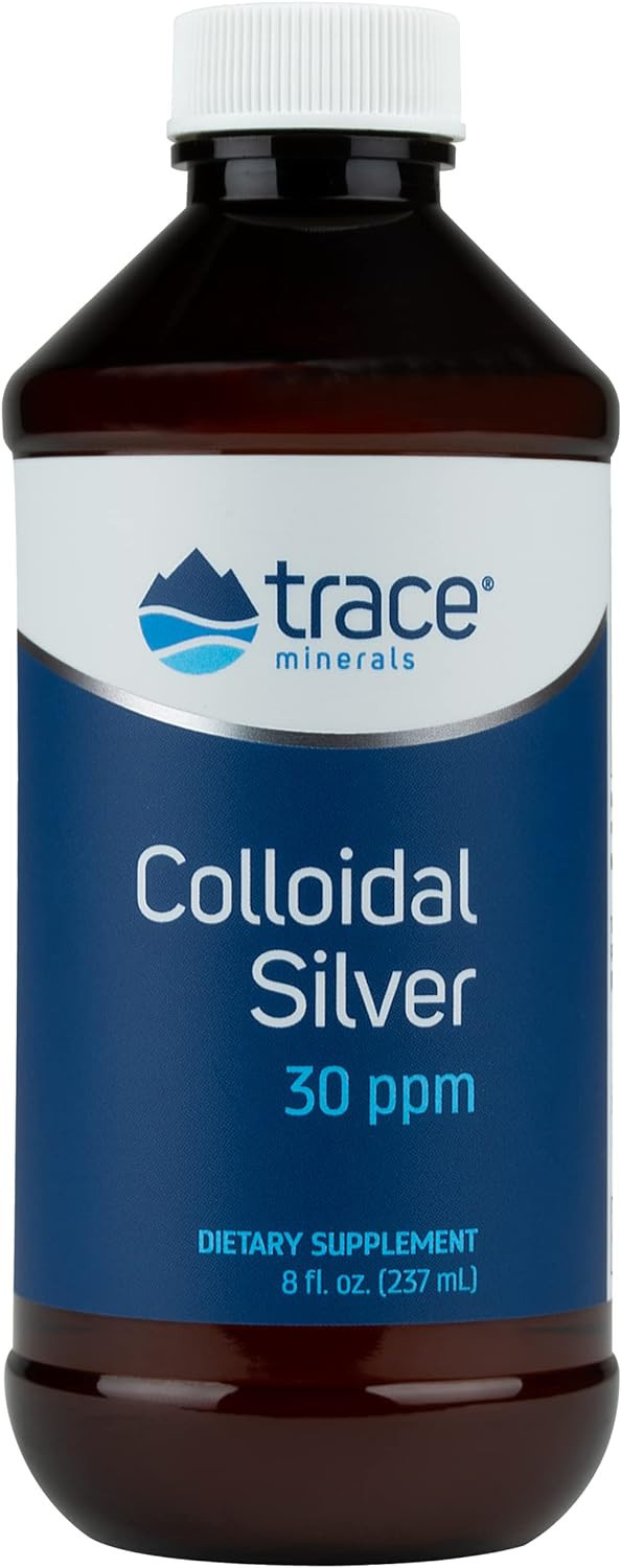 Trace Minerals | Colloidal Silver Liquid | 30 PPM Safe Dose Mineral Supplement, 99.99% Pure, Supe... | Amazon (US)