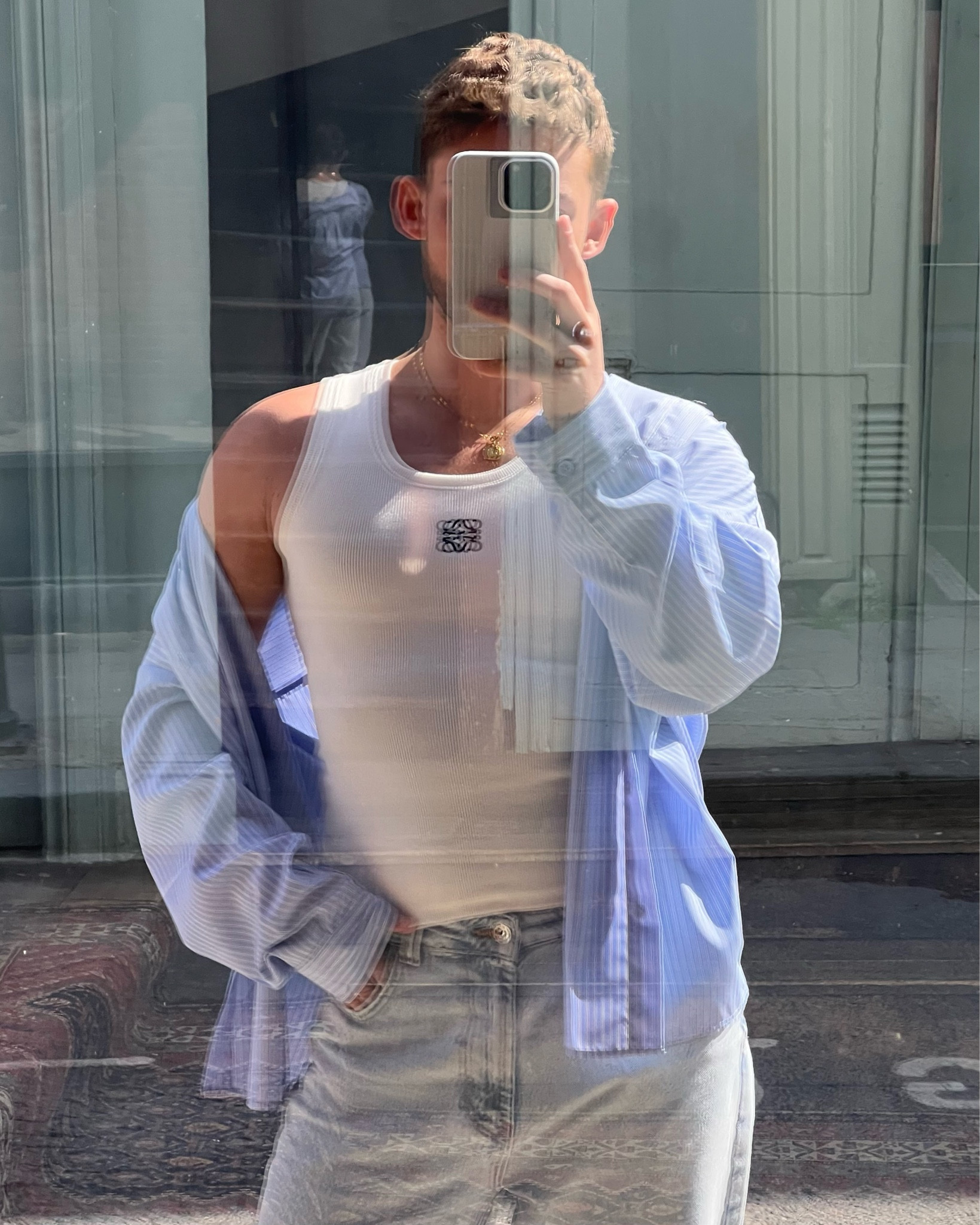 💙💙💙 
Spring outfit, blue striped shirt, stripe shirt, blue, Loewe vest, spring fashion, outfit of the day, ootd, spring days, spring, Pinterest, outfit inspiration 

#LTKmens #LTKeurope #LTKSeasonal