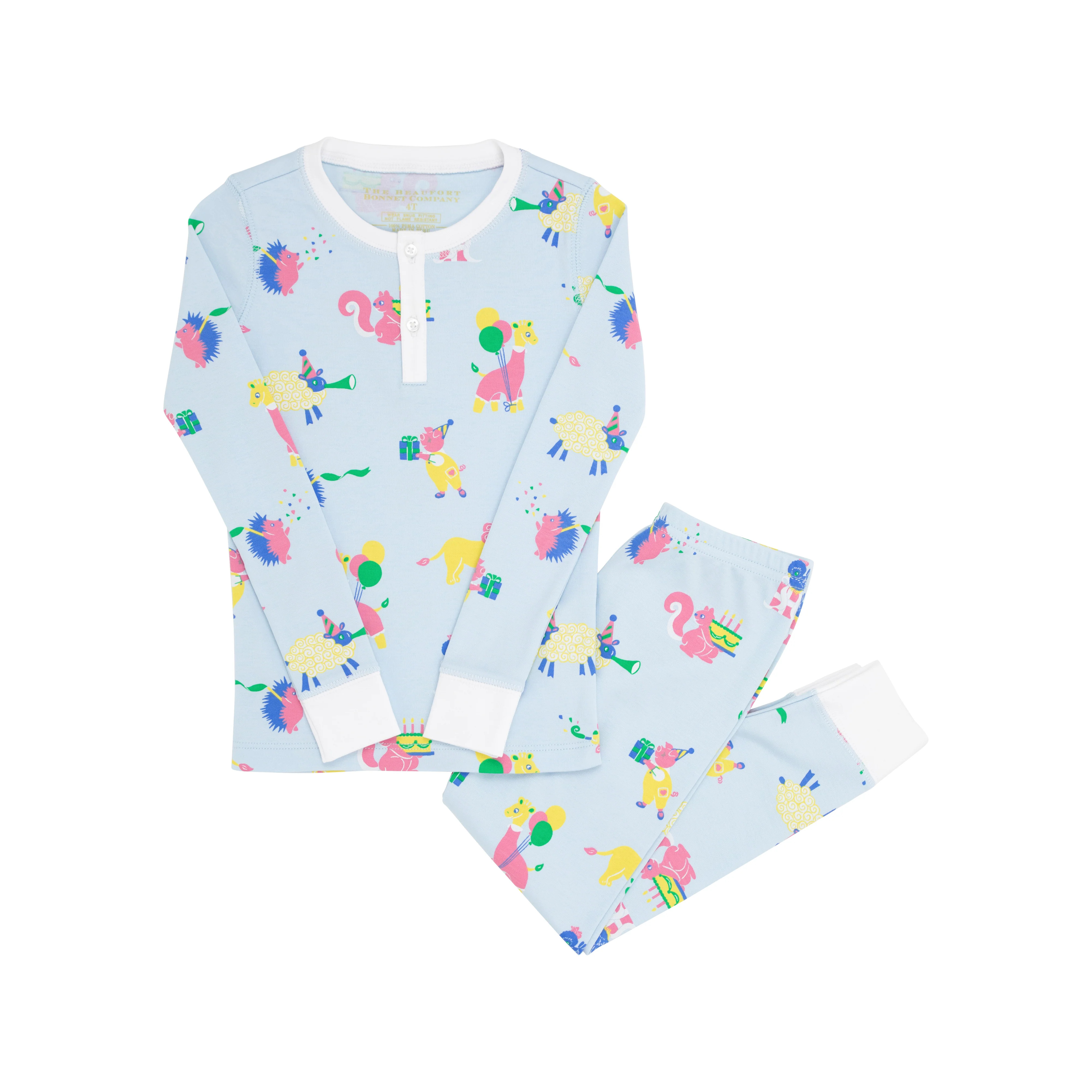Sutton's Sweet Dream Set (Unisex) - Party on Party Animal with Worth Avenue White | The Beaufort Bonnet Company