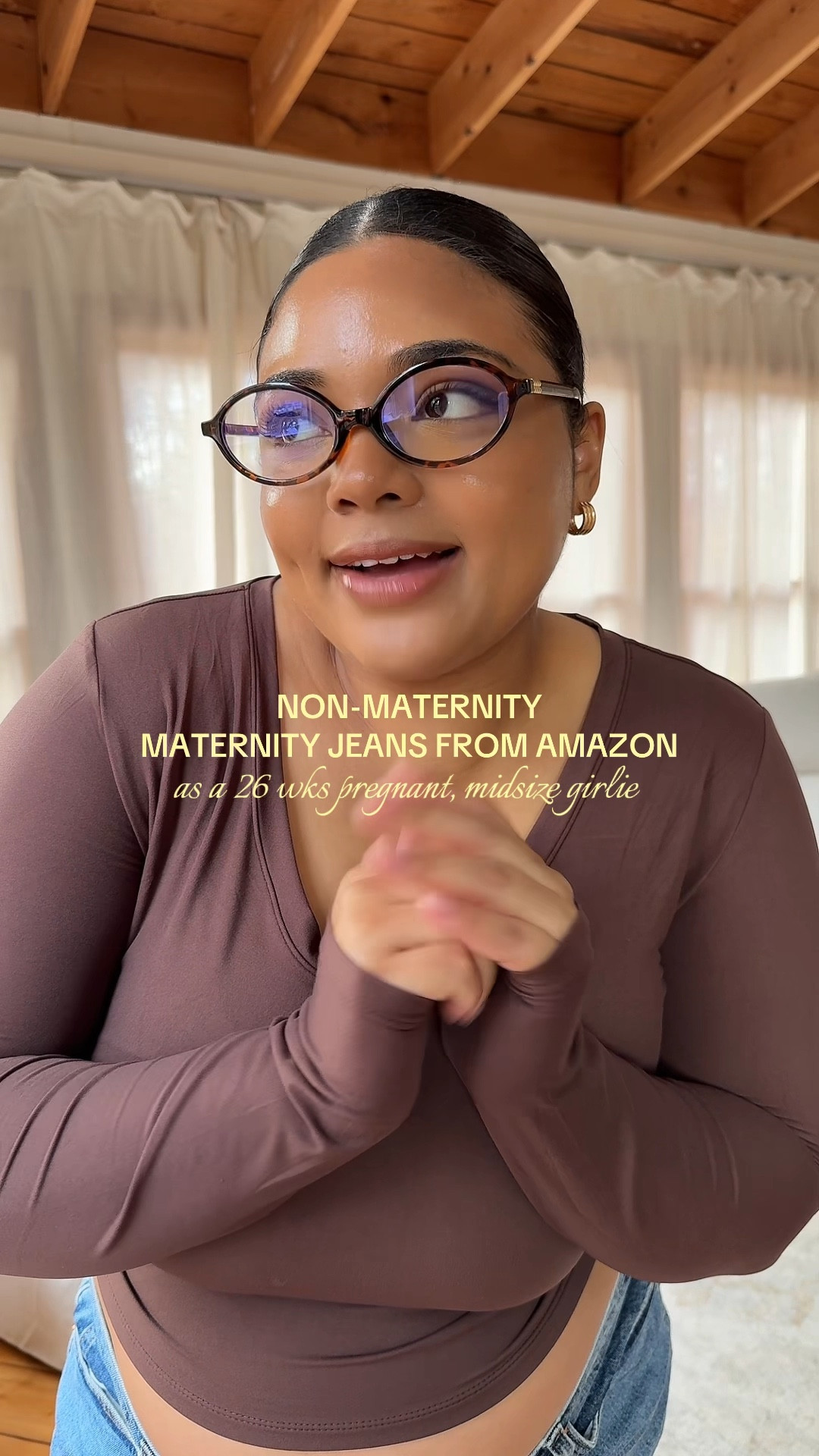 My new go-to non-maternity maternity jeans! I sized up 3 sizes and they couldn’t be more comfortable! 

#LTKBump #LTKStyleTip #LTKMidsize