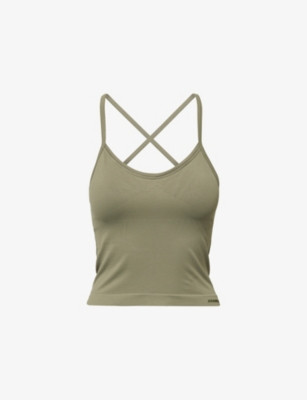 Classic Seamless Cross-Back Tank Top | Selfridges