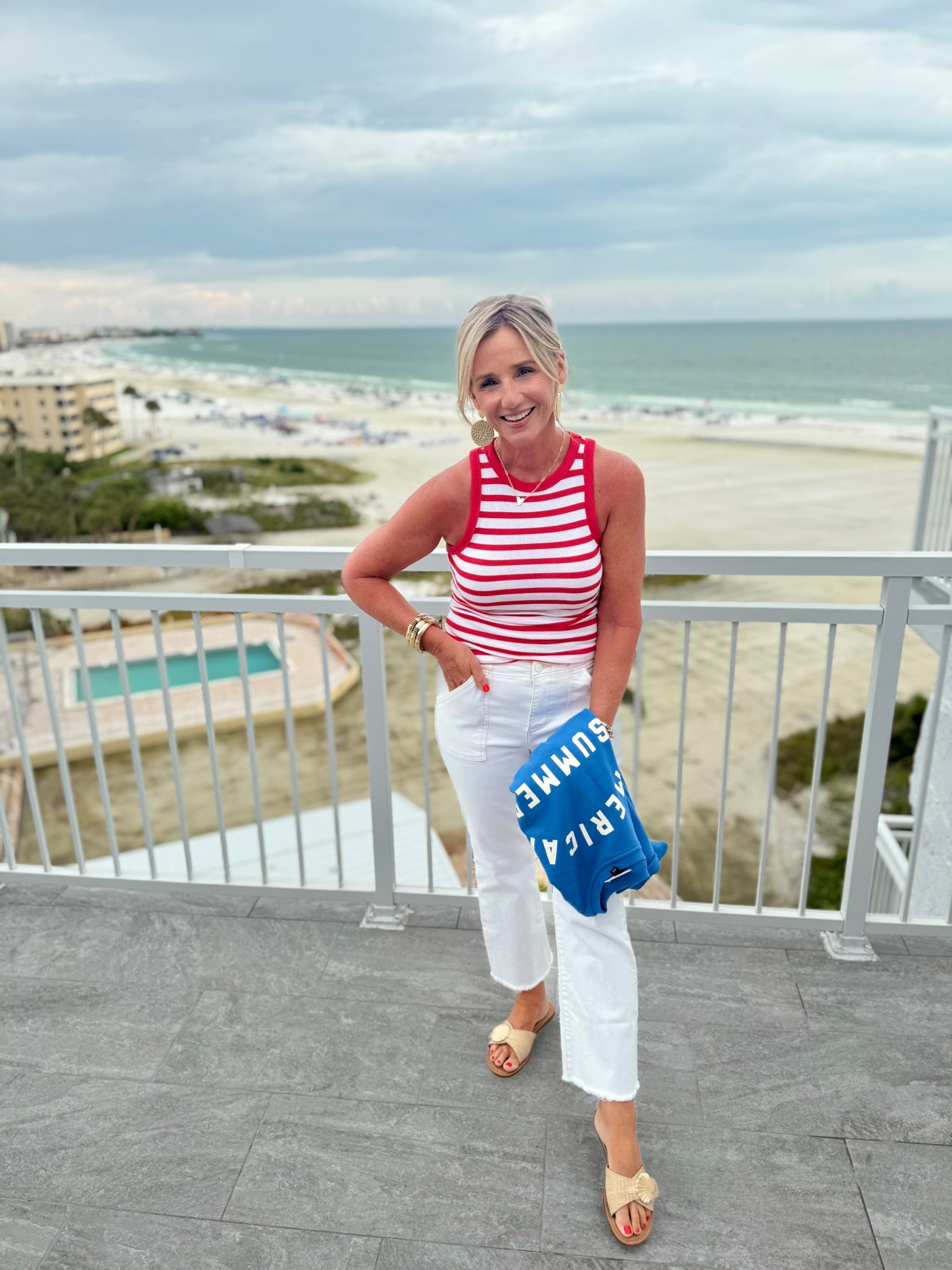 The perfect red, white and blue outfit! I sized up in my tank- all others TTS. 

#LTKSaleAlert #LTKFindsUnder50 #LTKTravel