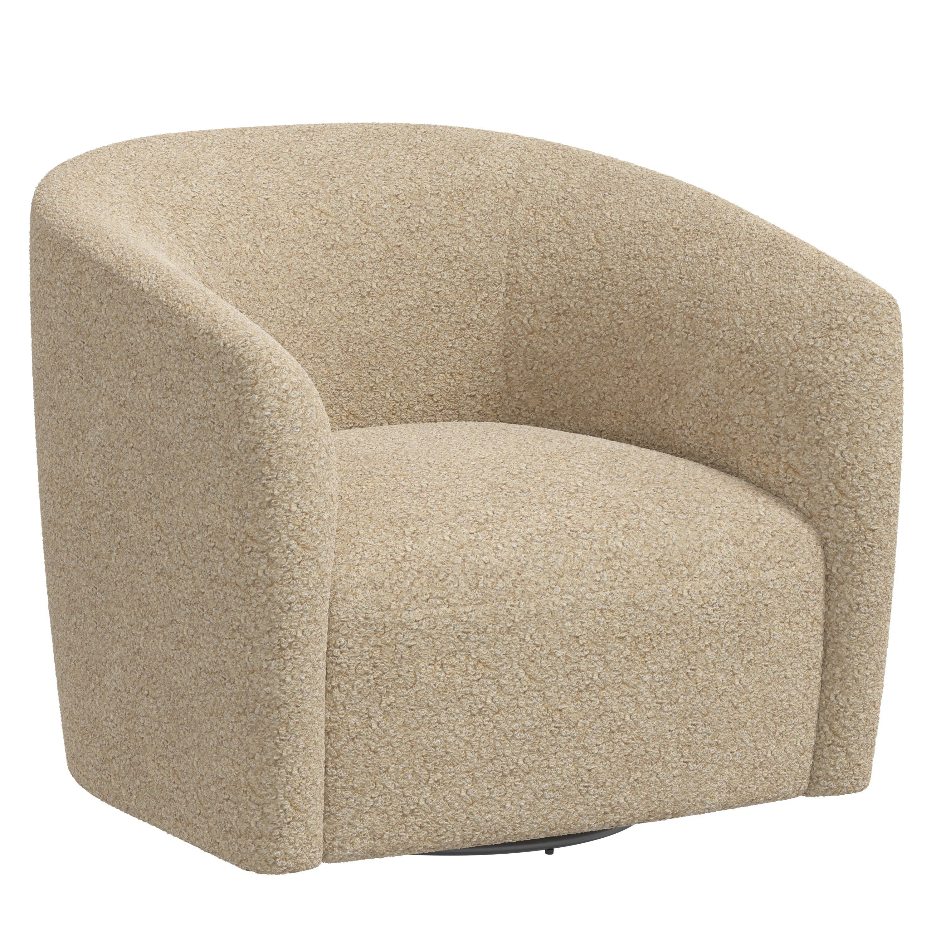 Marita Upholstered Swivel Barrel Chair | Wayfair North America