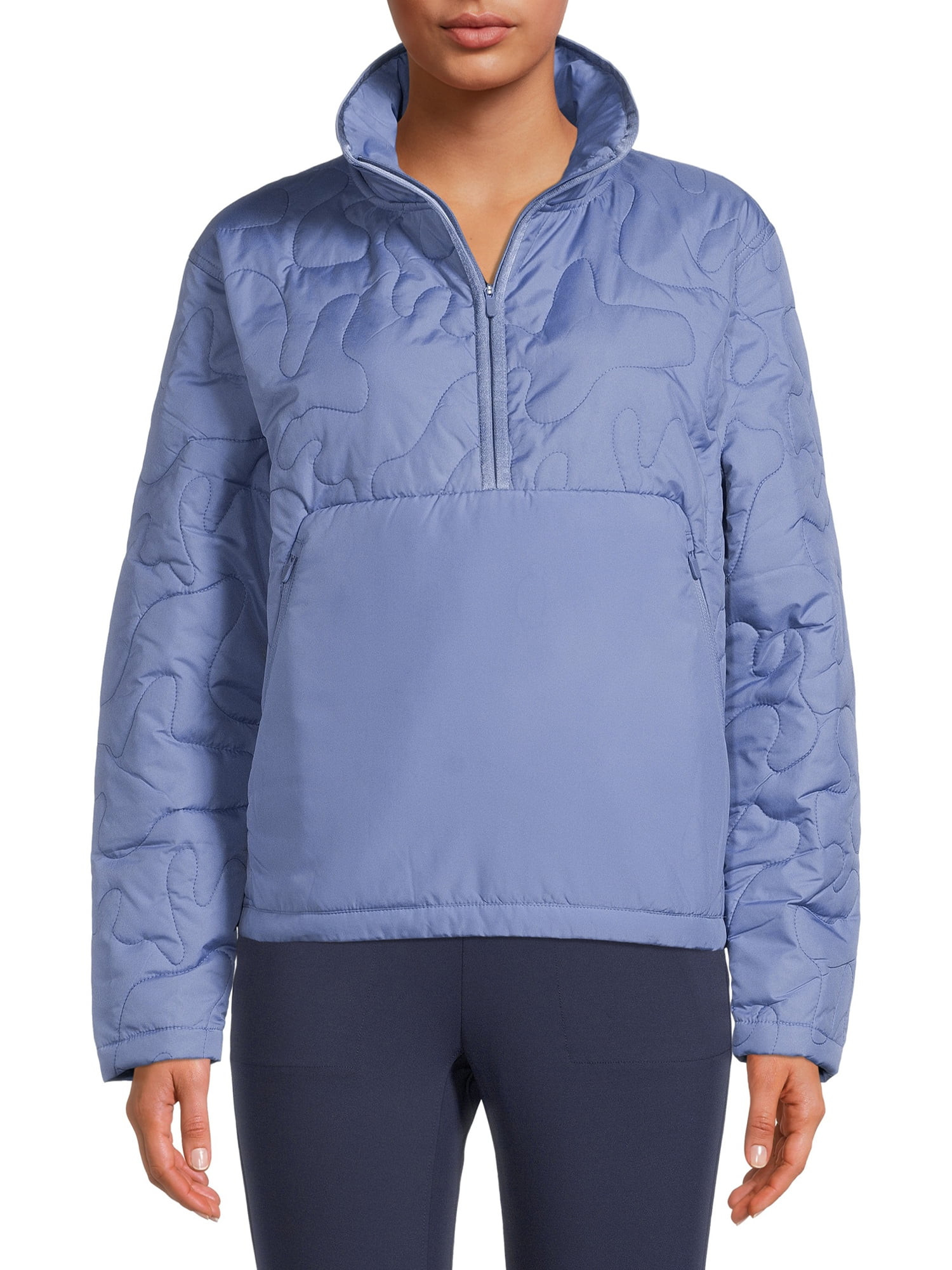 Avia Women's Quilted Quarter Zip Jacket, Size XS - XXXL - Walmart.com | Walmart (US)