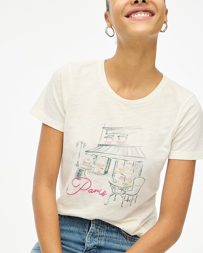 Paris cafe graphic tee | J.Crew Factory