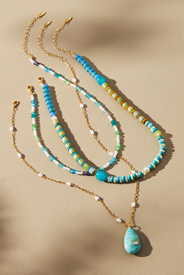 Camp Icon Beaded Necklaces, Set of 3 | Anthropologie (US)