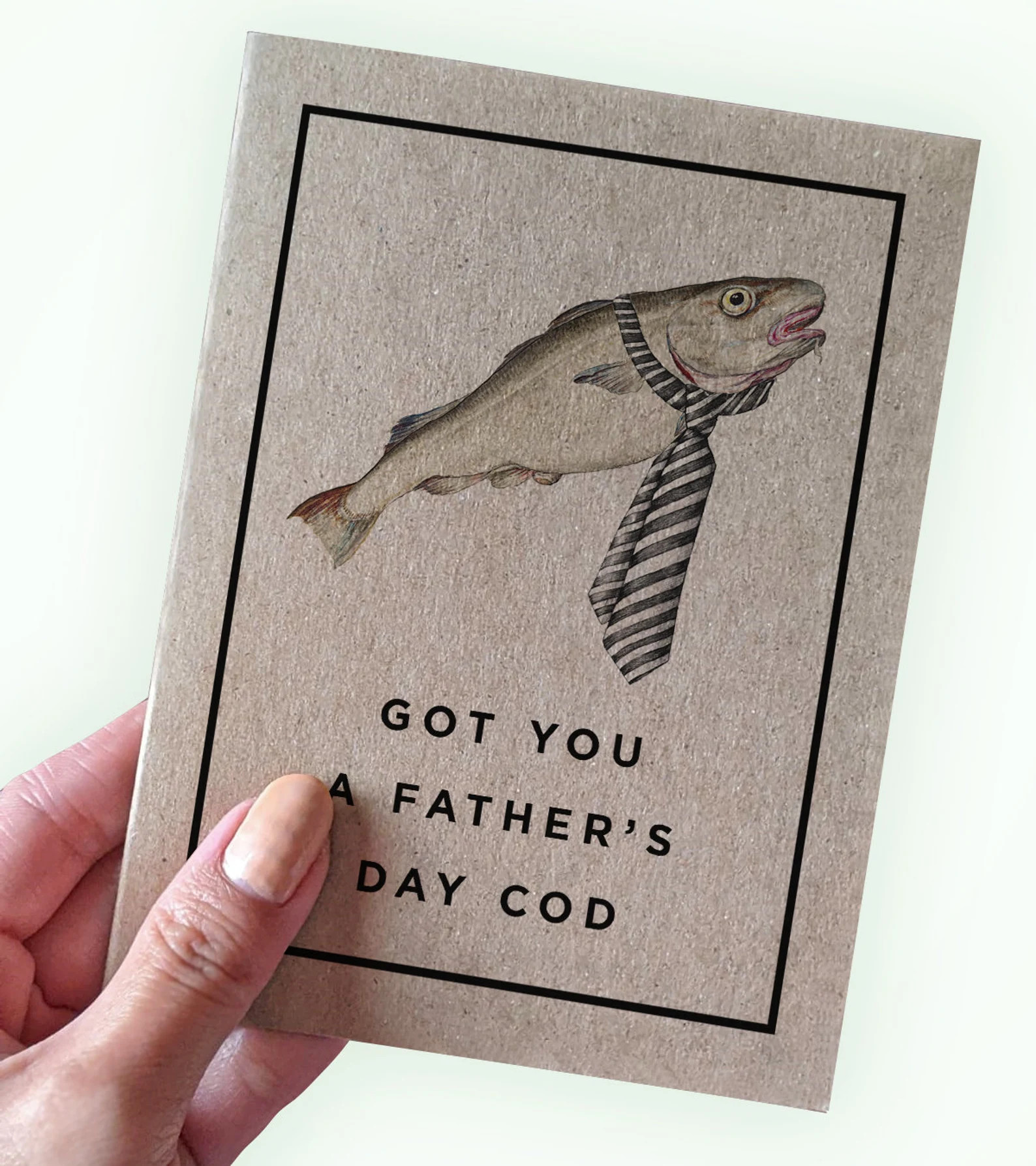 Fishing Fathers Day Card - Got You A Fathers Day Cod - Hilarious Fathers Day Cards - Pun Fathers ... | Etsy (Global)