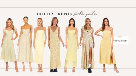 Spring color trend: butter yellow 💛 
.
.
.
spring dresses, summer dress, baby shower dress, wedding guest dress. 

#LTKwedding #LTKstyletip #LTKsalealert