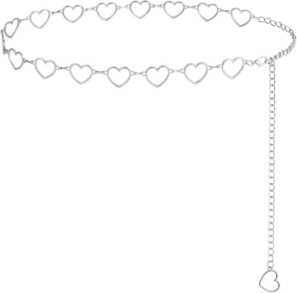 FIORETTO Chain Belt for Women Metal Waist Chain Fashion Multilayer Chain Belts for Dress | Amazon (US)