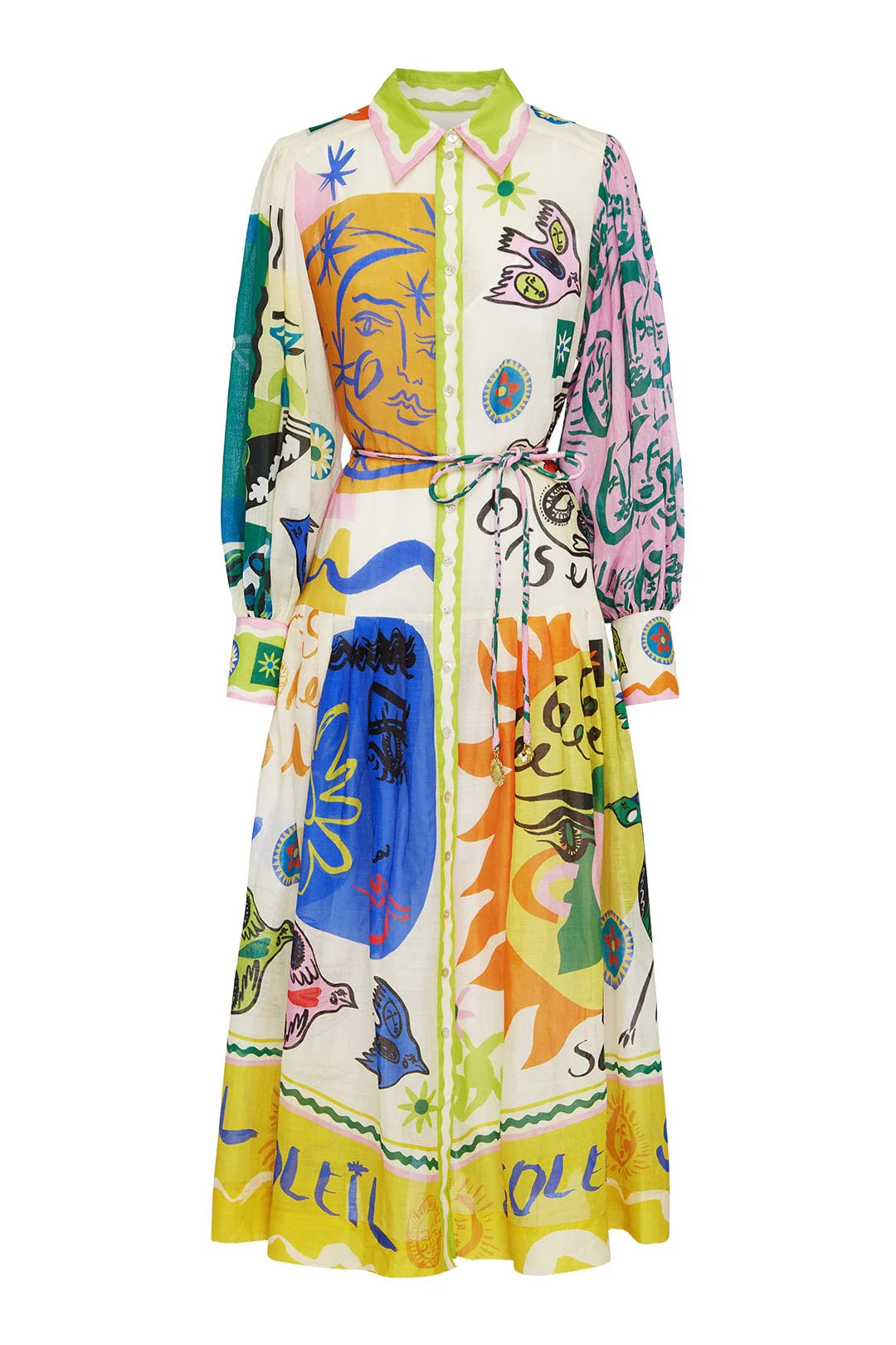 SOLEIL PATCHWORK SHIRTDRESS | Alemais (AU, US, UK)