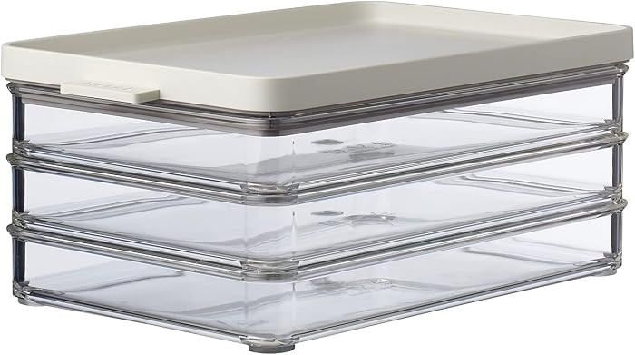 Mepal Meat Fridge Storage Containers 3 Layers - Container with Lid for Meat - Fridge Container fo... | Amazon (US)