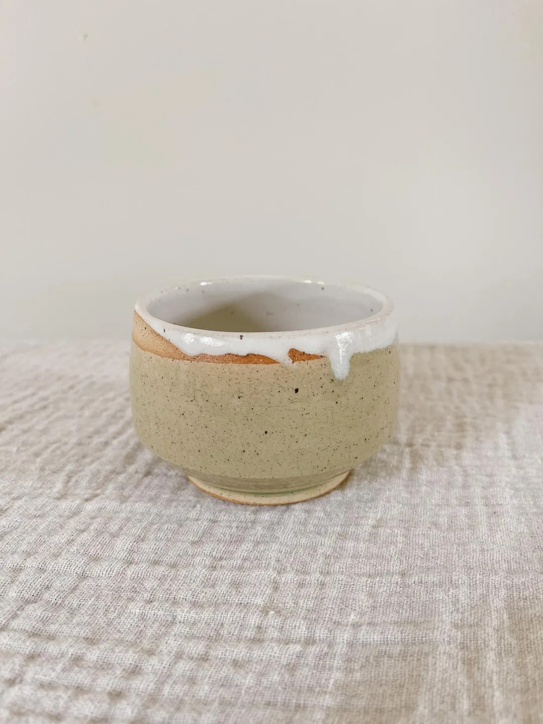 Handmade Speckled Ceramic Tea Bowl: Minimalist Pottery Cup | Etsy (US)
