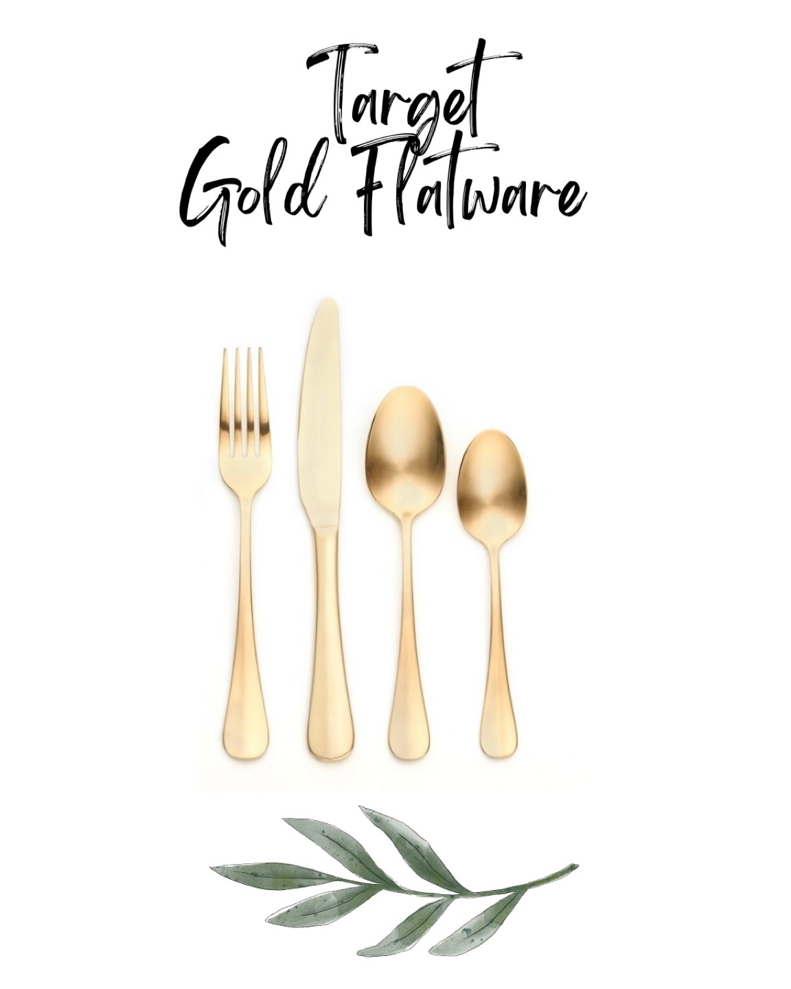 Beautiful gold flatware set from Target! 🌿

#LTKStyleTip #LTKHome #LTKSeasonal