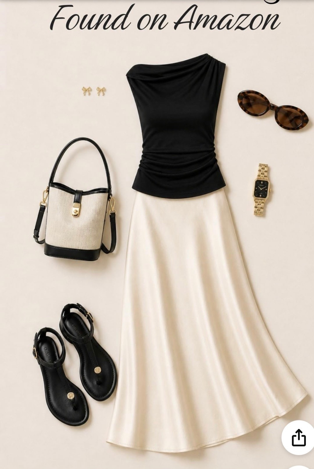 ✨ Amazon finds that look way more expensive than they are. This elegant black & cream outfit is giving effortless luxury without the designer price tag. From the satin skirt to the chic accessories, every piece is linked in my LTK! 🖤🤍#AmazonFinds #AmazonFashion #LTKStyle #LTKFashion #AffordableLuxury

#LTKvlog #LTKTravel #LTKstorytime