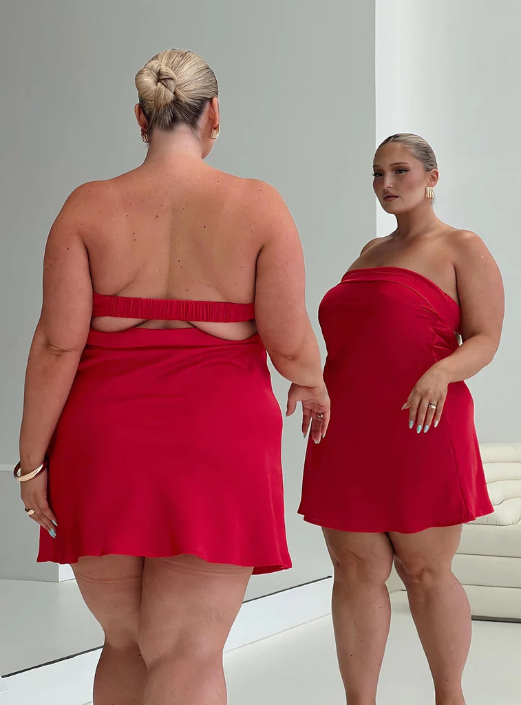 Phillipa Mini Dress Red Curve | Princess Polly US