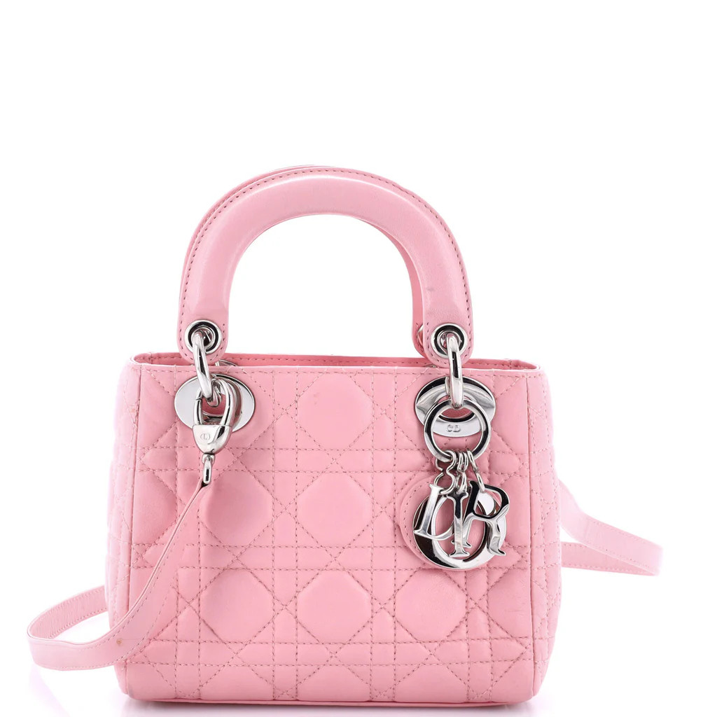 Lady Dior Bag Cannage Quilt Lambskin Mini | Rebag