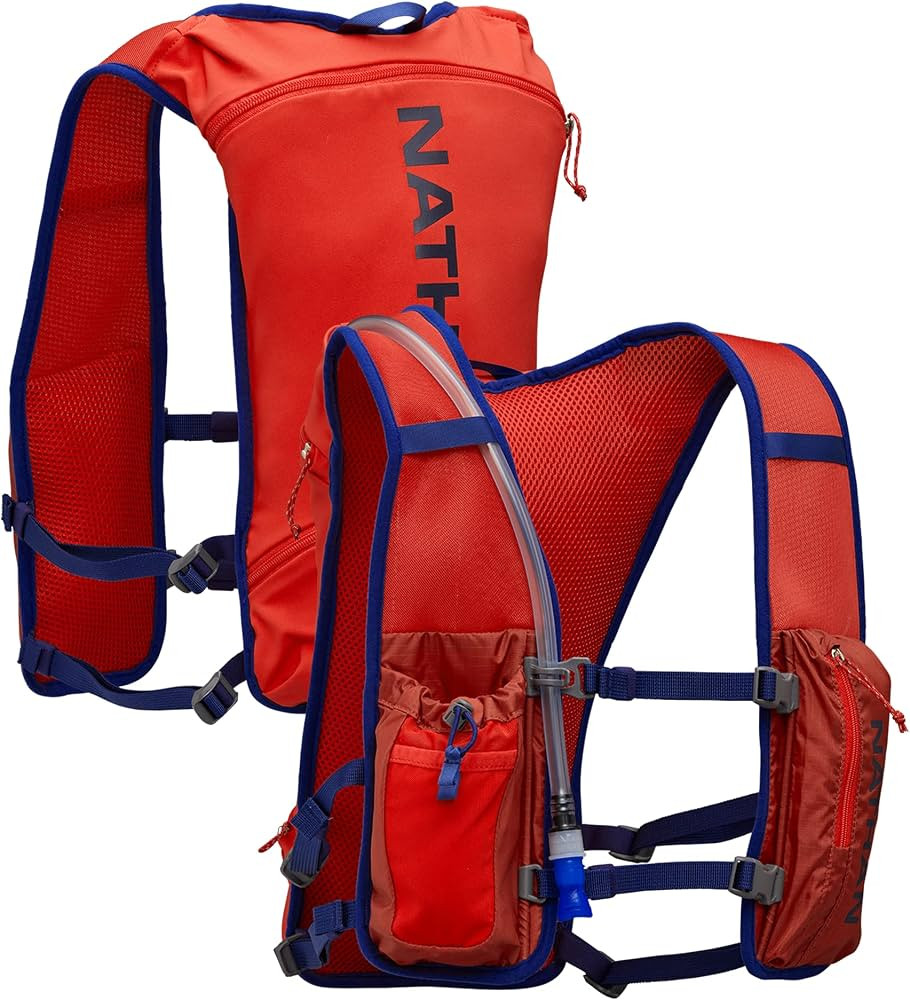 Nathan QuickStart 2.0 4L (Liter) Hydration Pack with 1.5L Bladder, Front & Back Pockets for Essen... | Amazon (US)