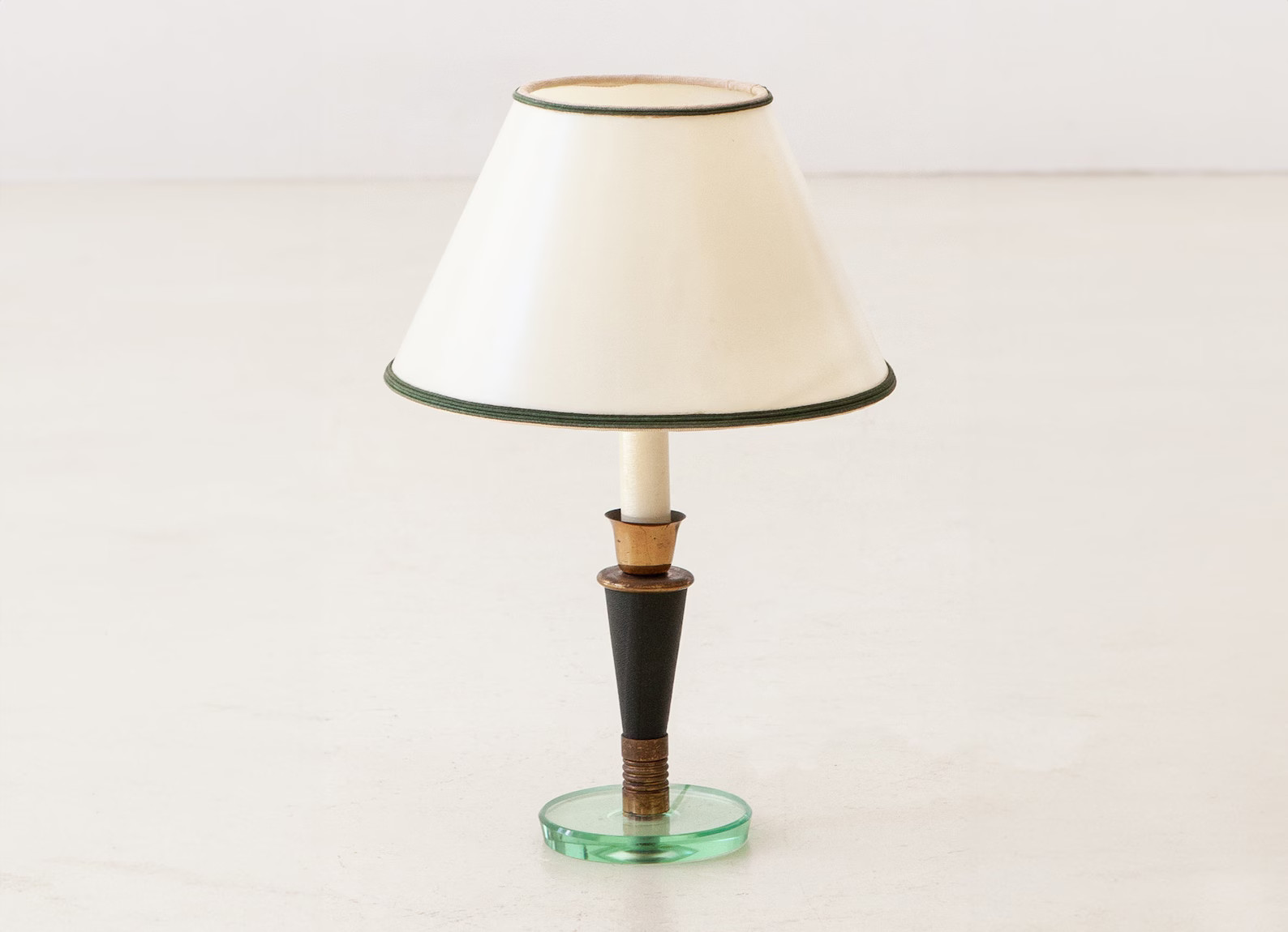 1950s Italian Design Table Lamp - Elegance in Glass and Brass | Etsy (US)