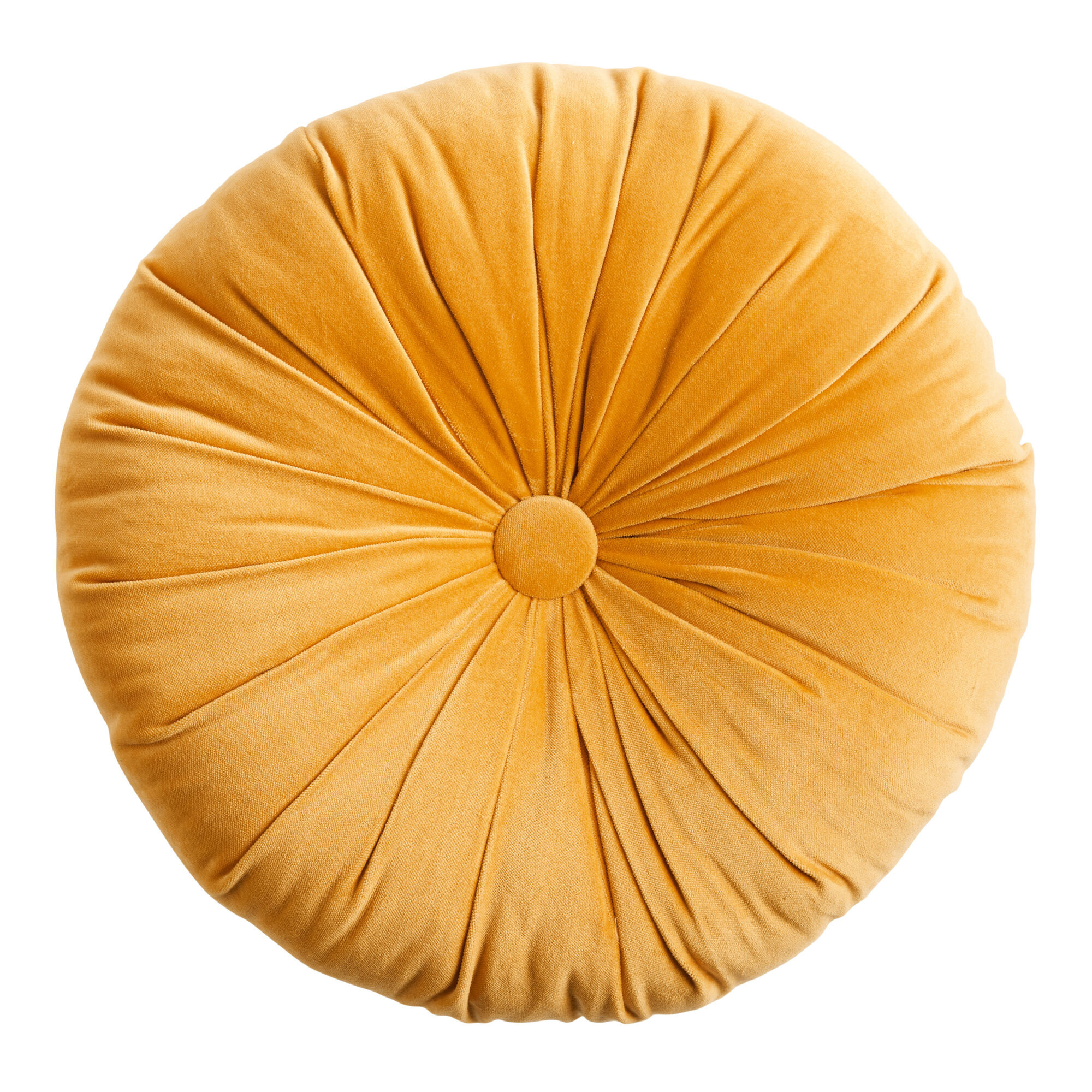 Round Tufted Velvet Throw Pillow | World Market