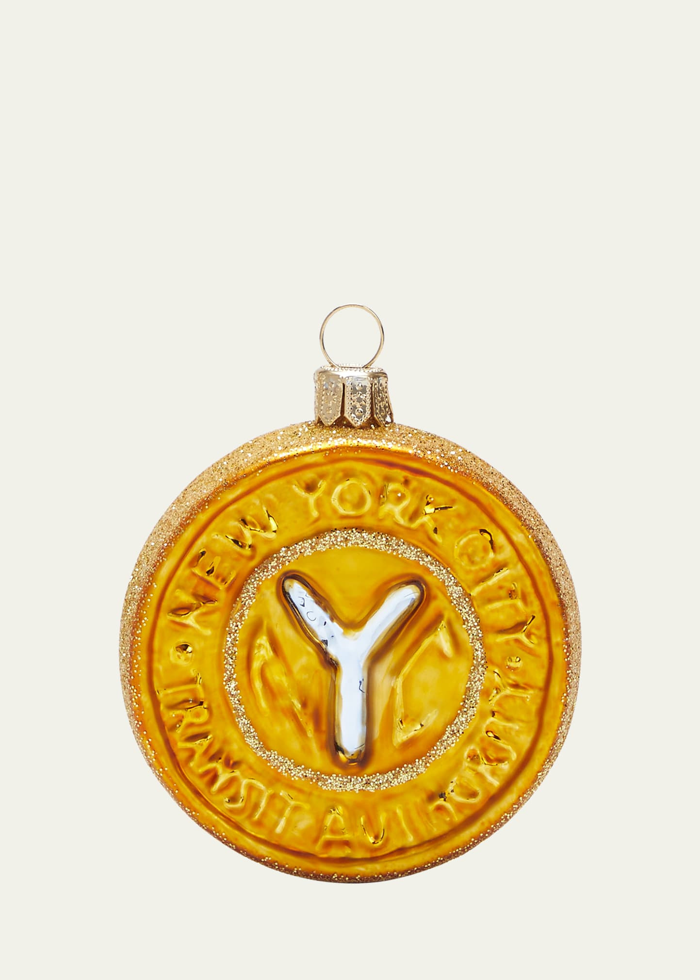 Bergdorf Goodman Subway Token Christmas Ornament | Bergdorf Goodman