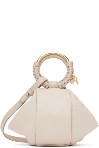 Beige Hana Bracelet Bag | SSENSE