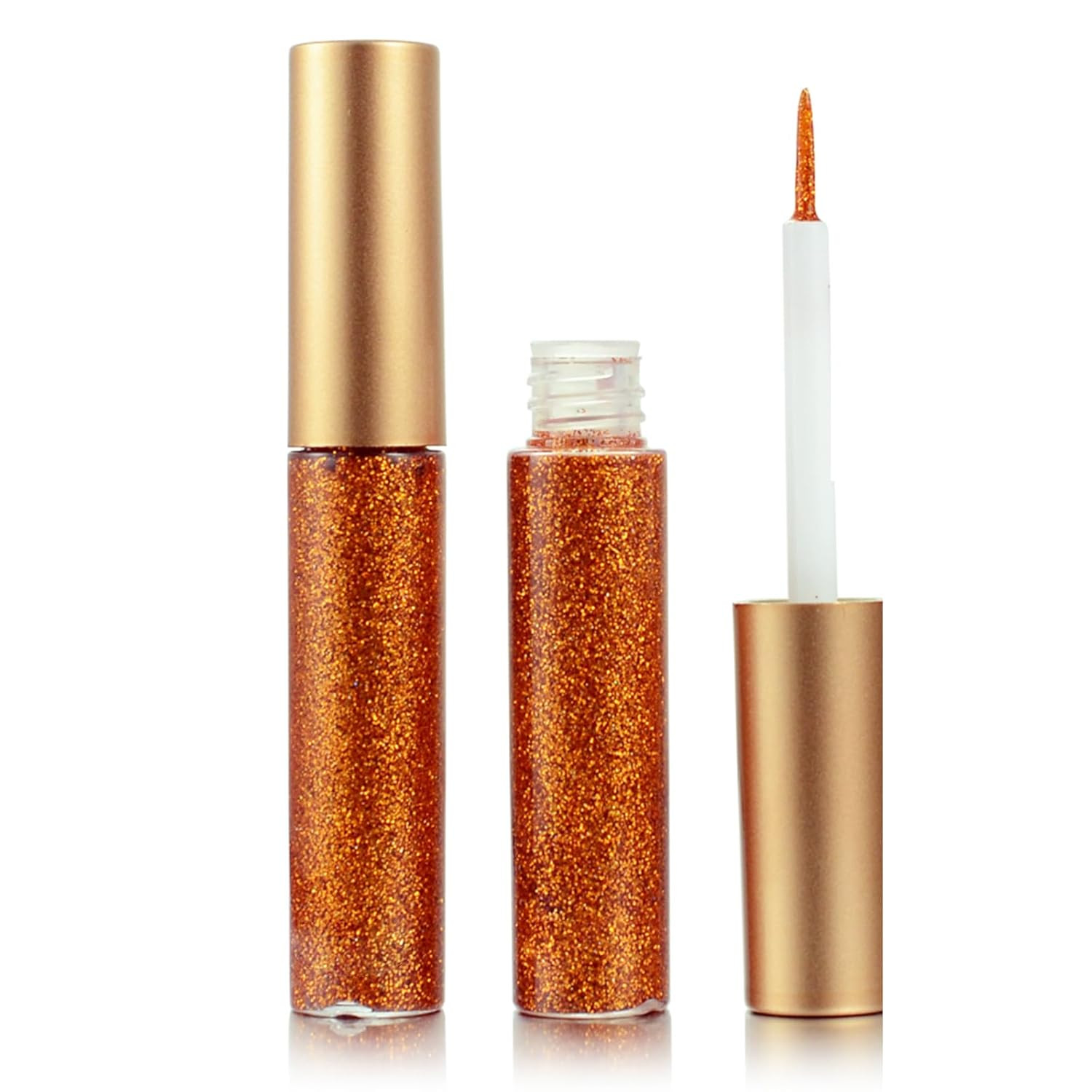 Glitter-Eyeliner,Orange Giltter-Eyeliner, Long-lasting Waterproof Eye-Glitter Makeup, Silver, Gol... | Amazon (US)