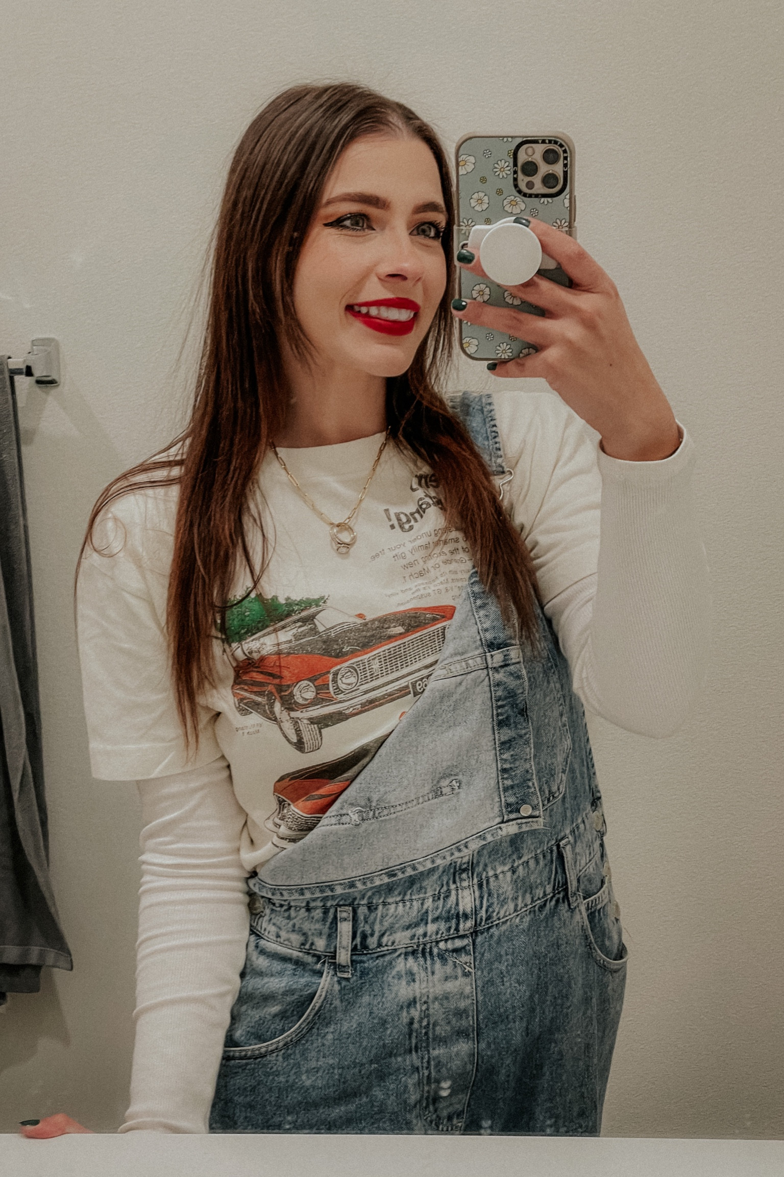 Another day, another overall! 

This was my first pair of Ziggy overalls from Free People and getting them in a size Large was the best decision i ever made. Normally I’d get a medium but these are just SO good and comfy. I could sleep in these they’re that comfy.

Also more layering! A fun short sleeve shirt from Abercrombie and a ribbed long sleeve underneath for added warmth c:

#LTKstyletip #LTKsalealert #LTKCyberweek