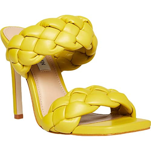 Steve Madden Women's Kenley Heeled Sandal, Citron, 5.5 | Amazon (US)