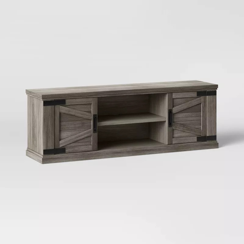 Pinkhill Farmhouse TV Stand for TVs up to 60" Gray - Threshold™ | Target