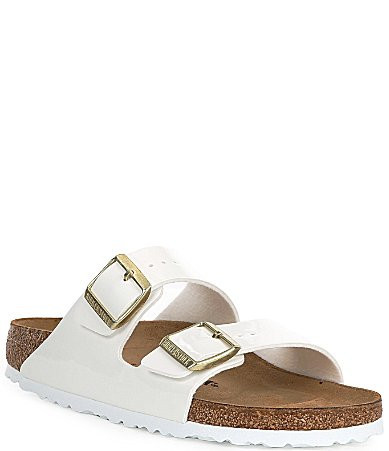 Birkenstock Women's Arizona Patent Birko-Flor Slide Sandals - 11 | Dillard's
