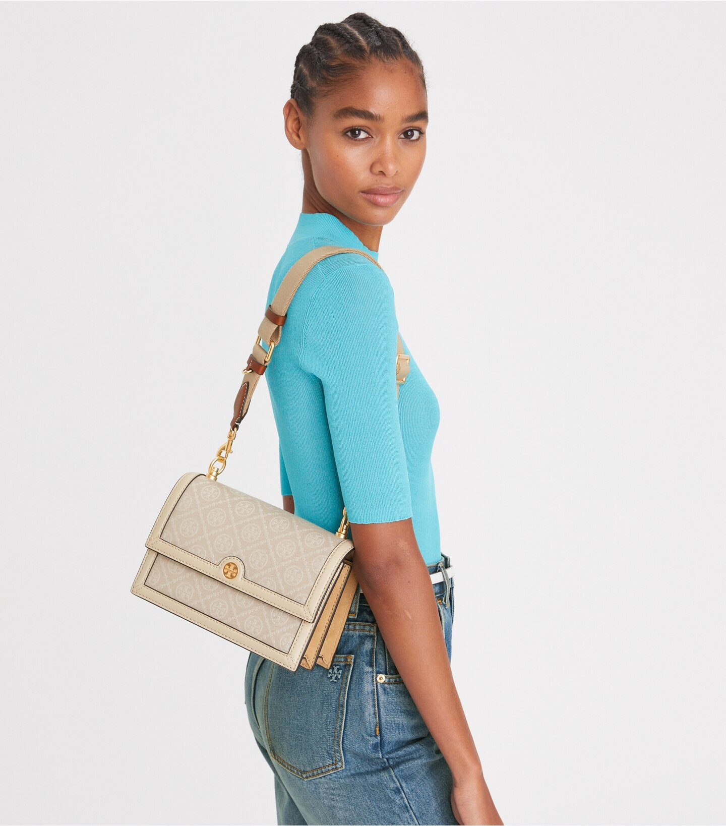 Small T Monogram Shoulder Bag: Women's Designer Shoulder Bags | Tory Burch | Tory Burch (US)