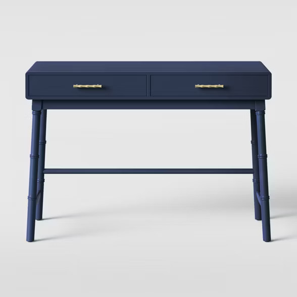 Oslari Wood Writing Desk with Drawers Blue - Opalhouse™ | Target