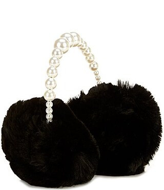 Anna Ava Embellished Pearl Top Earmuffs - Black/Ivory | Dillard's