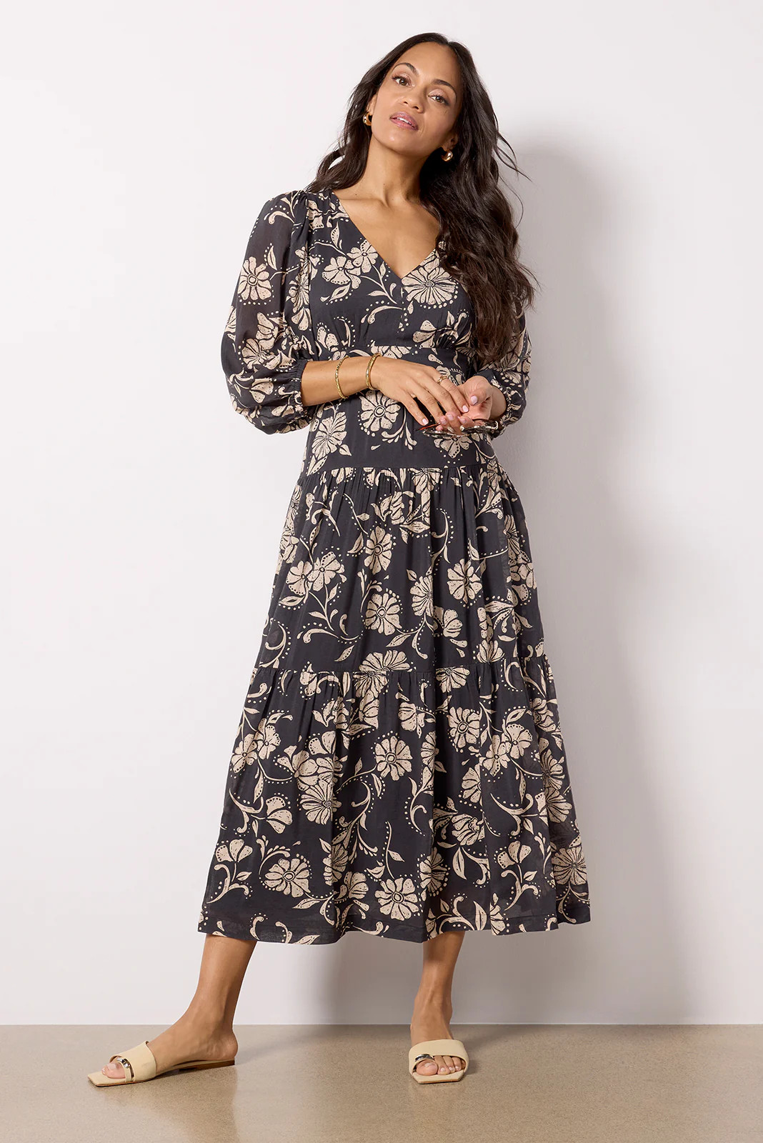 Ariana Floral Midi Dress | Evereve
