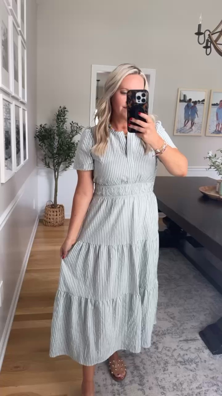 This striped midi dress is one of those easy summer pieces that looks polished without even trying. The lightweight fabric and relaxed fit make it perfect for vacations, brunch, church, or everyday wear when you want something comfortable and cute.

striped midi dress, casual summer outfit, feminine style, lightweight dress, vacation outfit, easy everyday fashion, boutique dress, brunch outfit, effortless summer style, lovelylifestyling

#LTKSeasonal #LTKootd #LTKOver40