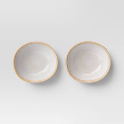 Coastal 2pk 3.5 fl oz Melamine Plastic Mini Snack Bowl Ivory - Threshold™ | Target
