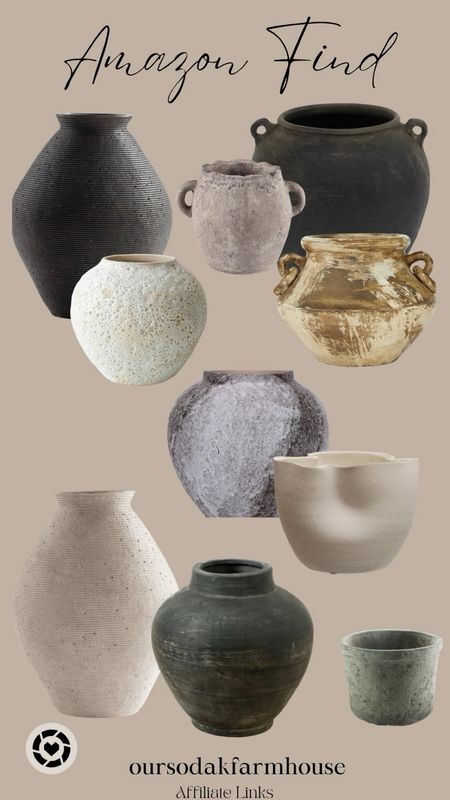 Textured vintage inspired large pots, cases, cement vases, large pots, vintage pot 

#LTKhome